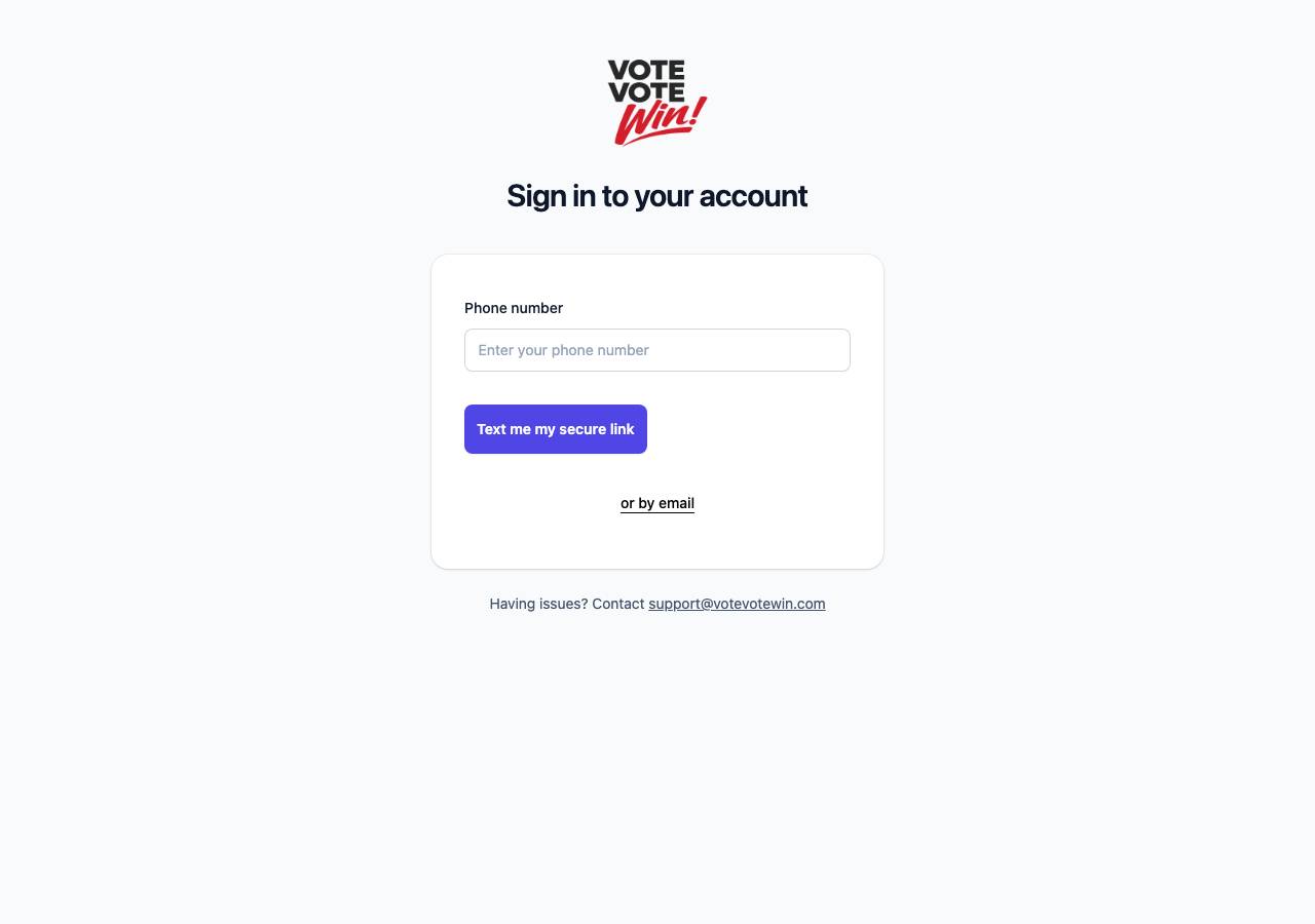 Screenshot of votevotestaging.com taken by the zone census on 2026-10-16