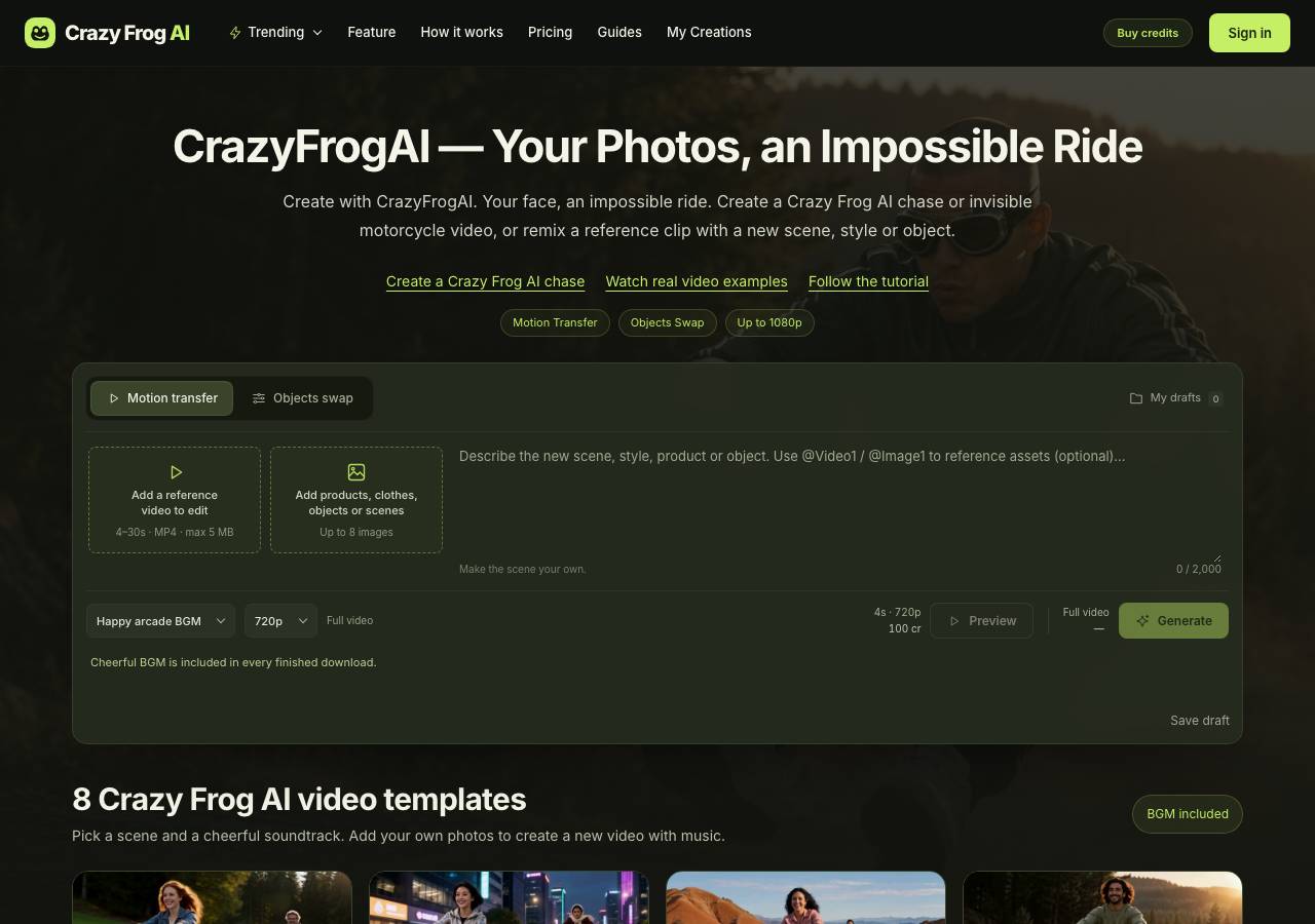 Screenshot of crazyfrogai.xyz taken by the zone census on 2026-10-17