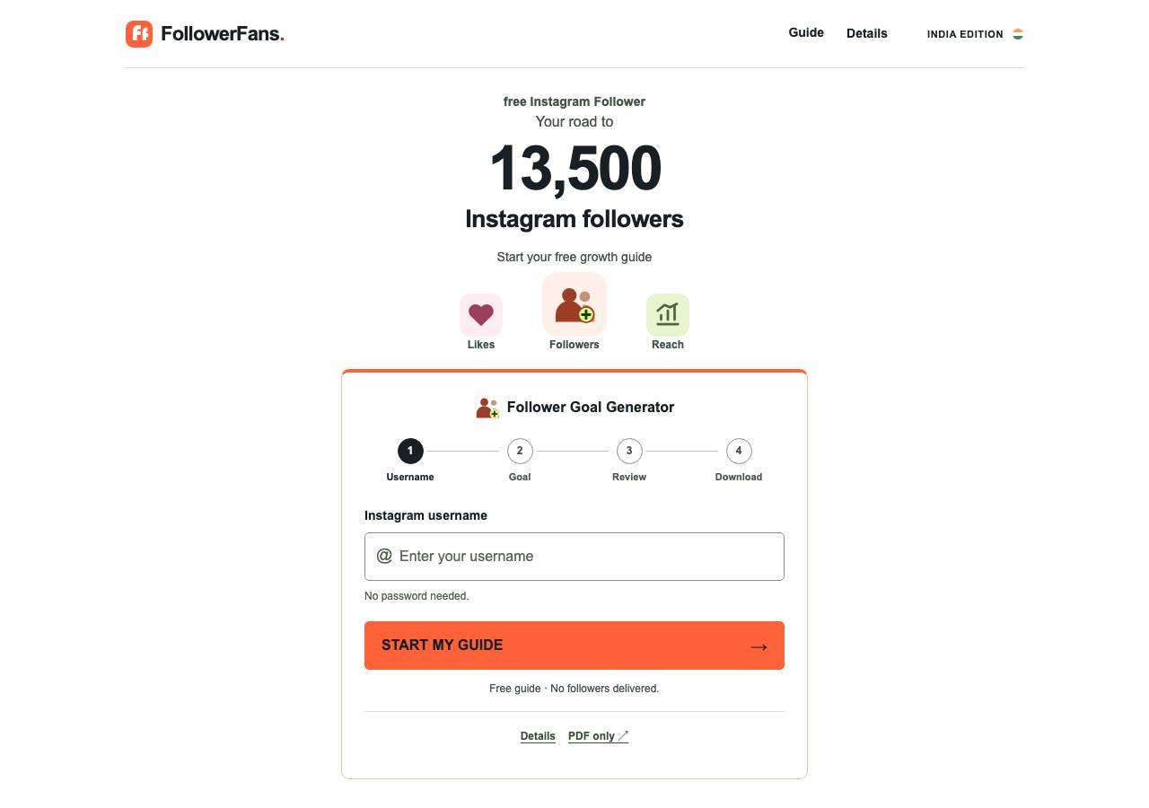 Screenshot of followerfans.online taken by the zone census on 2026-10-17