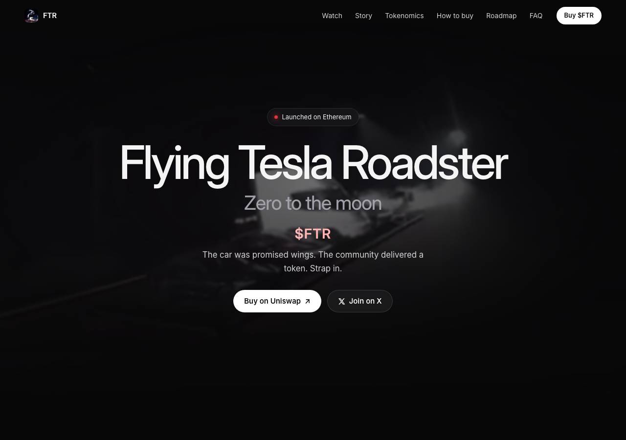 Screenshot of ftroadster.space taken by the zone census on 2026-10-17