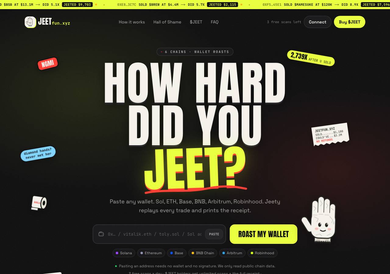 Screenshot of jeetfun.xyz taken by the zone census on 2026-10-17