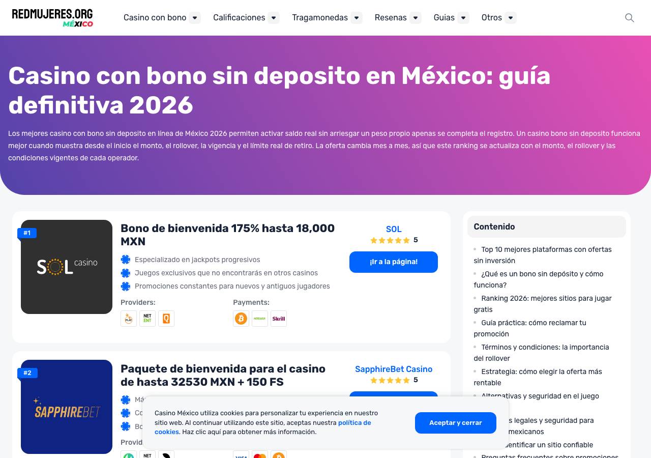 Screenshot of mejores-casinos-online-mexico.ink taken by the zone census on 2026-10-17