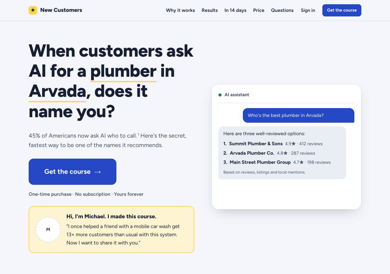 Screenshot of newcustomers.pro taken by the zone census on 2026-10-17