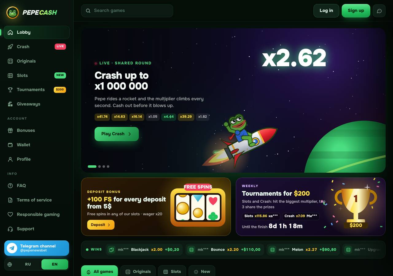 Screenshot of pepecash.sbs taken by the zone census on 2026-10-17