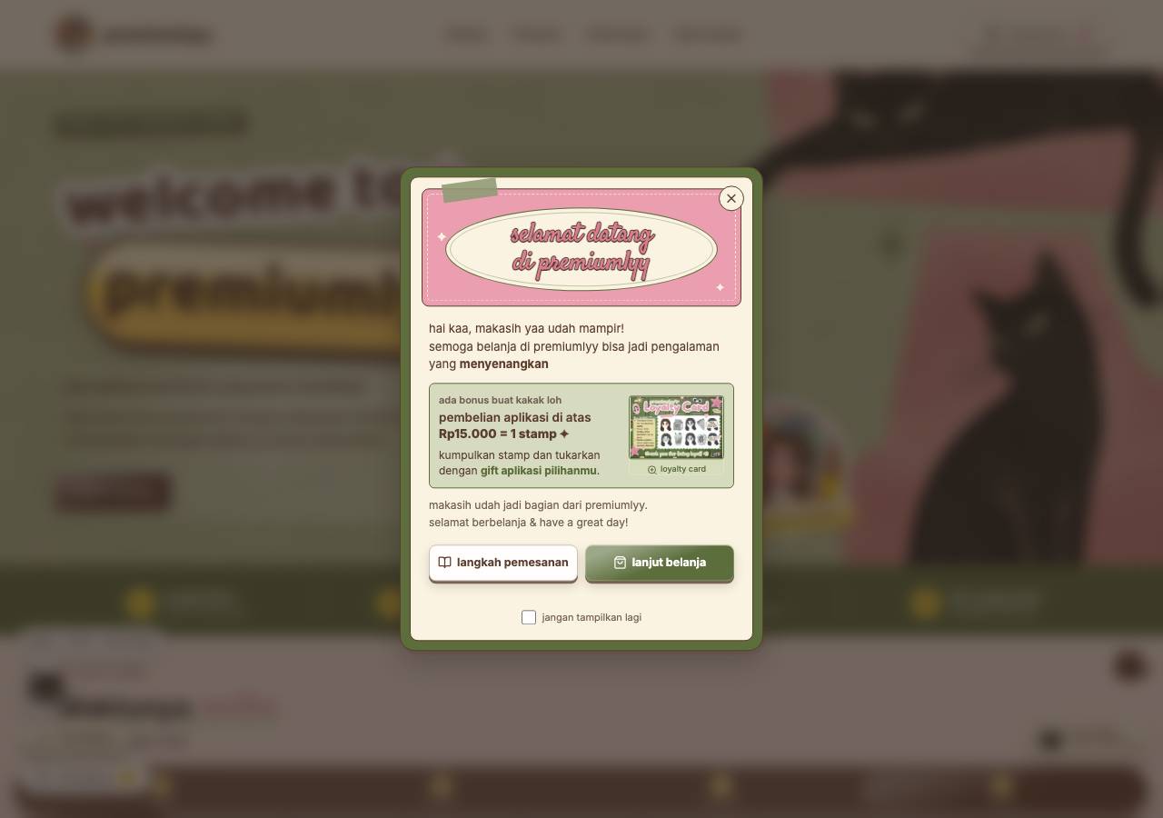 Screenshot of premiumlyy.store taken by the zone census on 2026-10-17