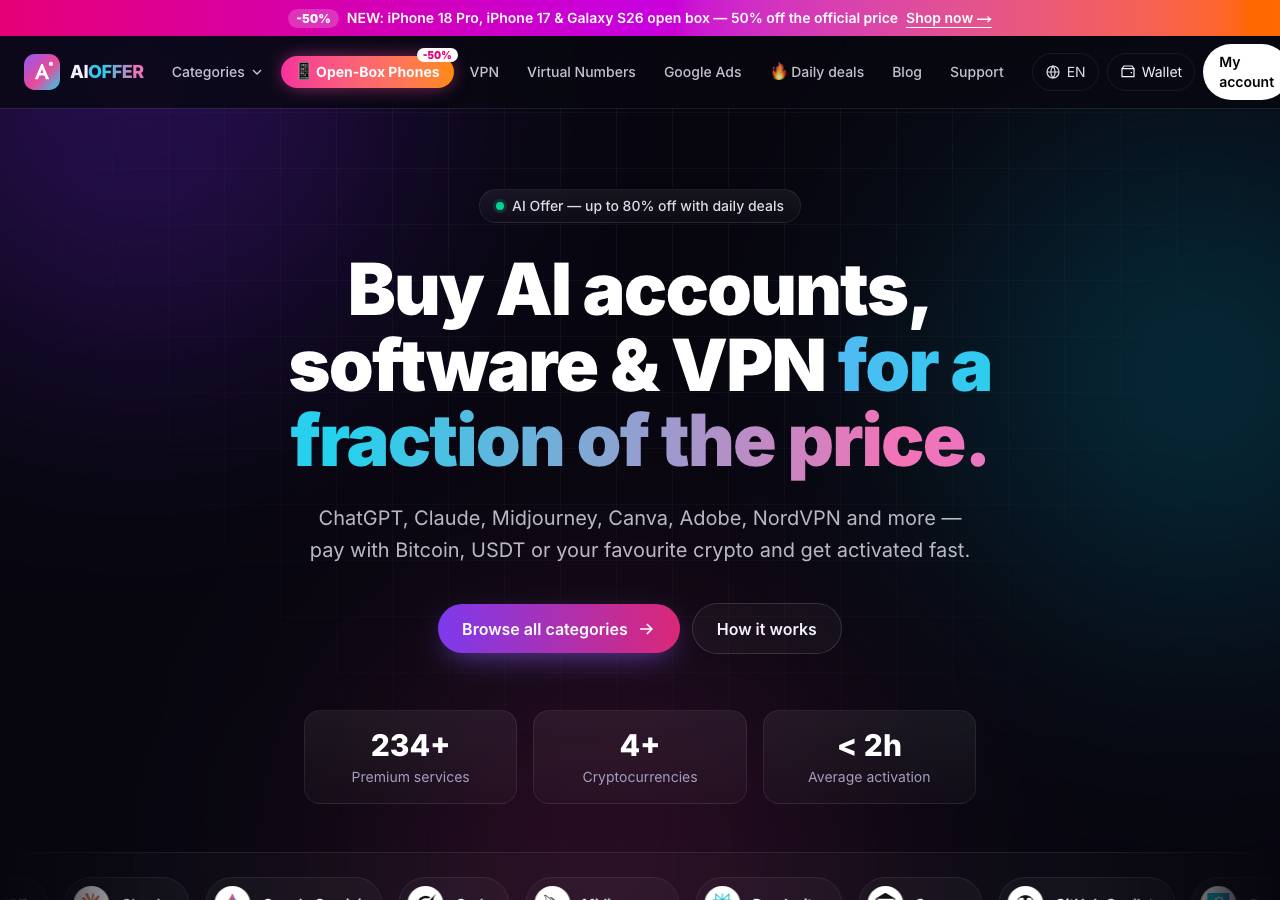 Screenshot of aioffer.shop taken by the zone census on 2026-10-19