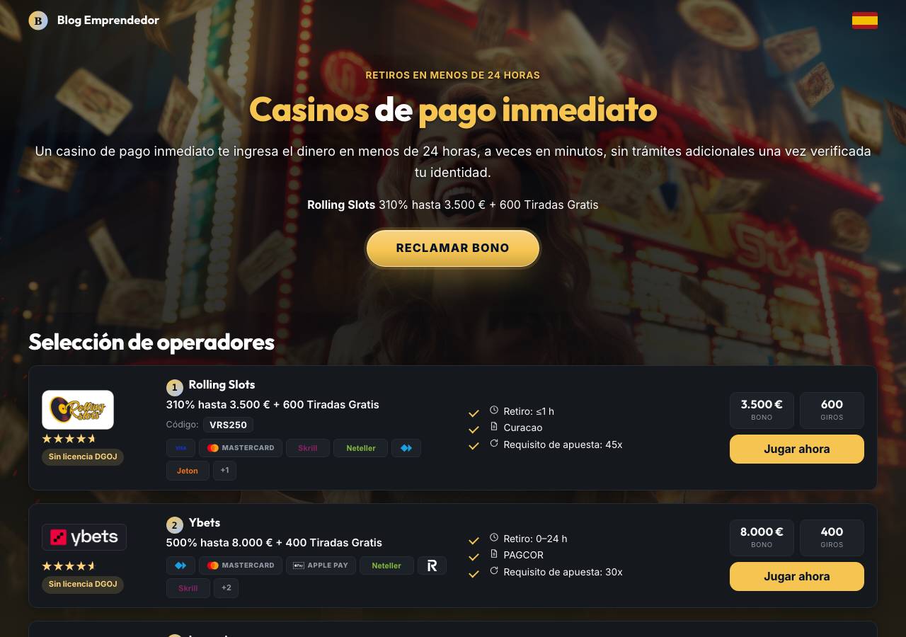 Screenshot of blog-emprendedor.info taken by the zone census on 2026-10-19