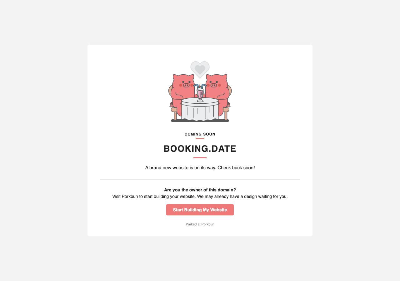 Screenshot of booking.date taken by the zone census on 2026-10-19