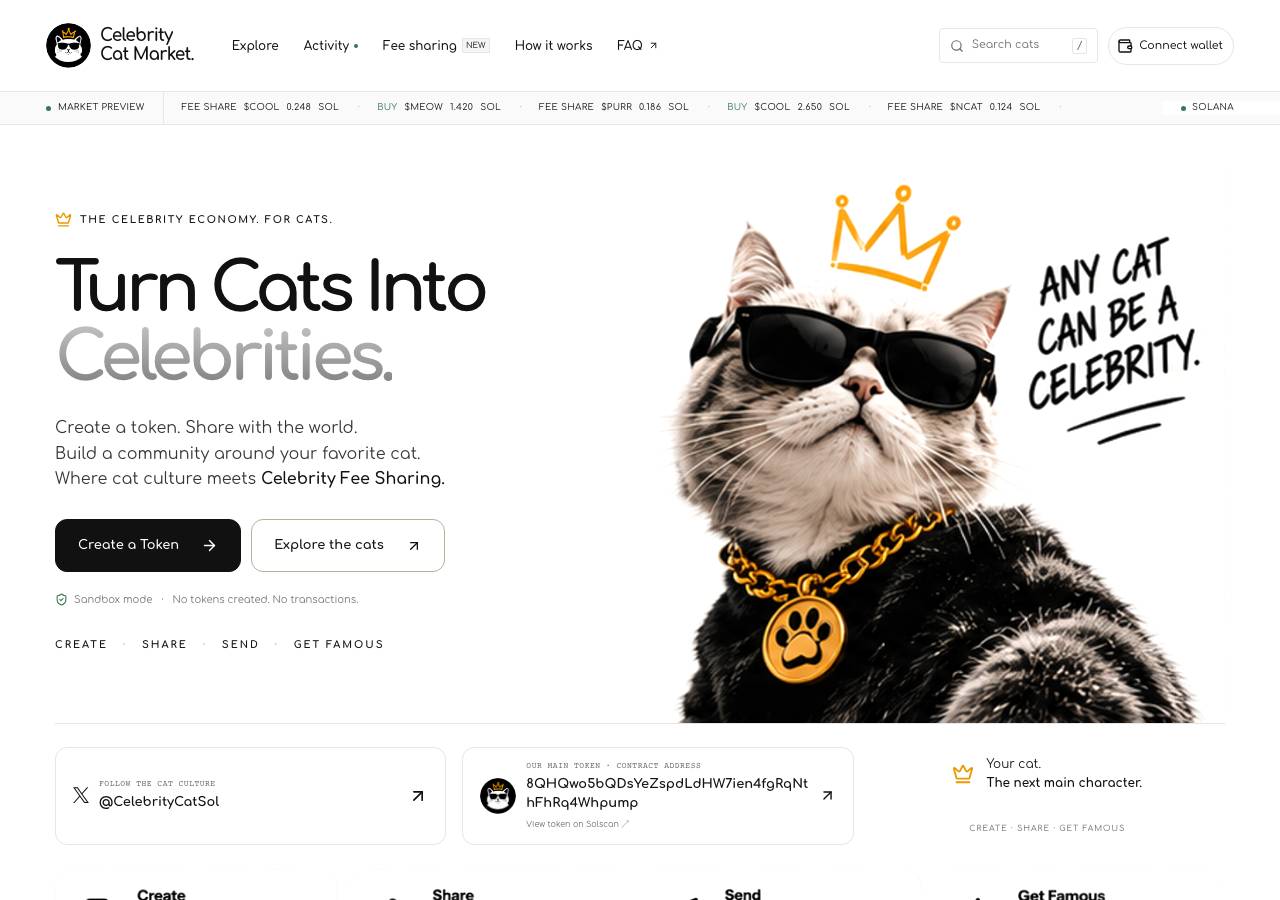 Screenshot of celebritycat.fun taken by the zone census on 2026-10-19