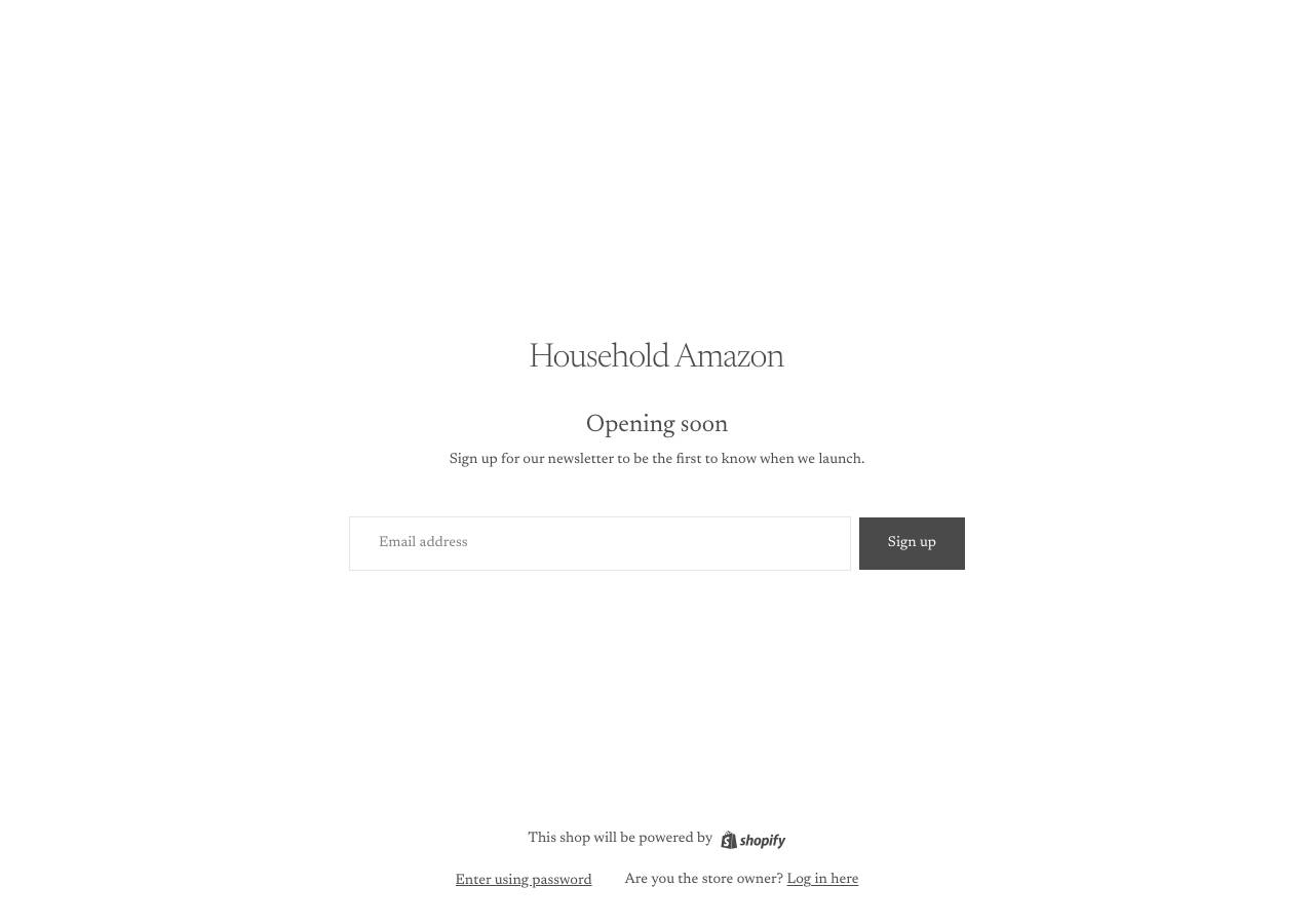 Screenshot of householdamazon.store taken by the zone census on 2026-10-19