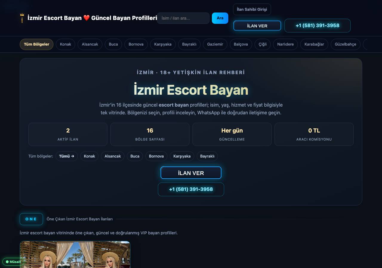 Screenshot of izmirescortbayan.lol taken by the zone census on 2026-10-19