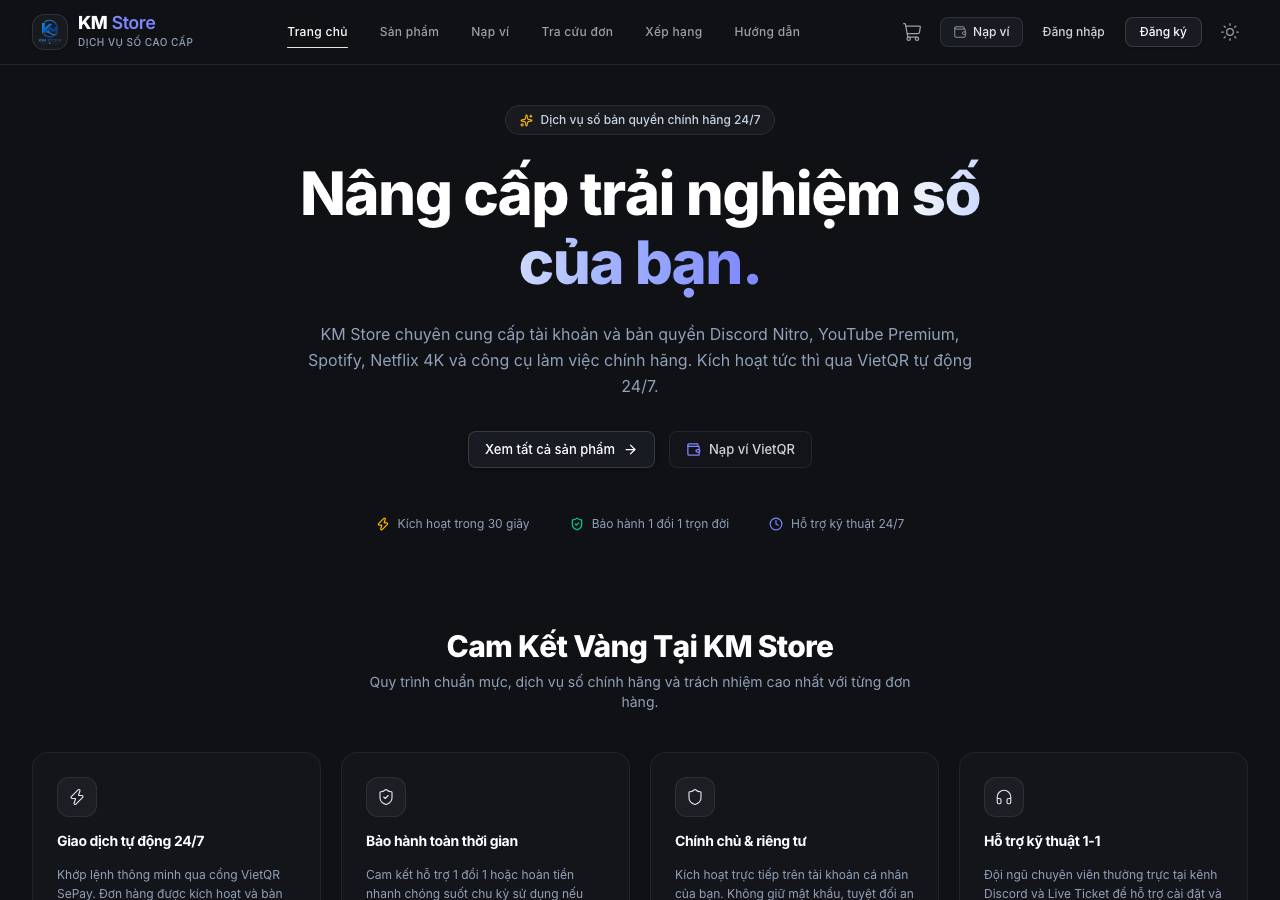Screenshot of km-store.xyz taken by the zone census on 2026-10-19