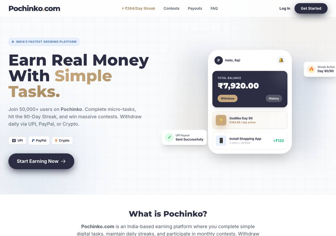Screenshot of pochinko.com taken by the zone census on 2026-10-19