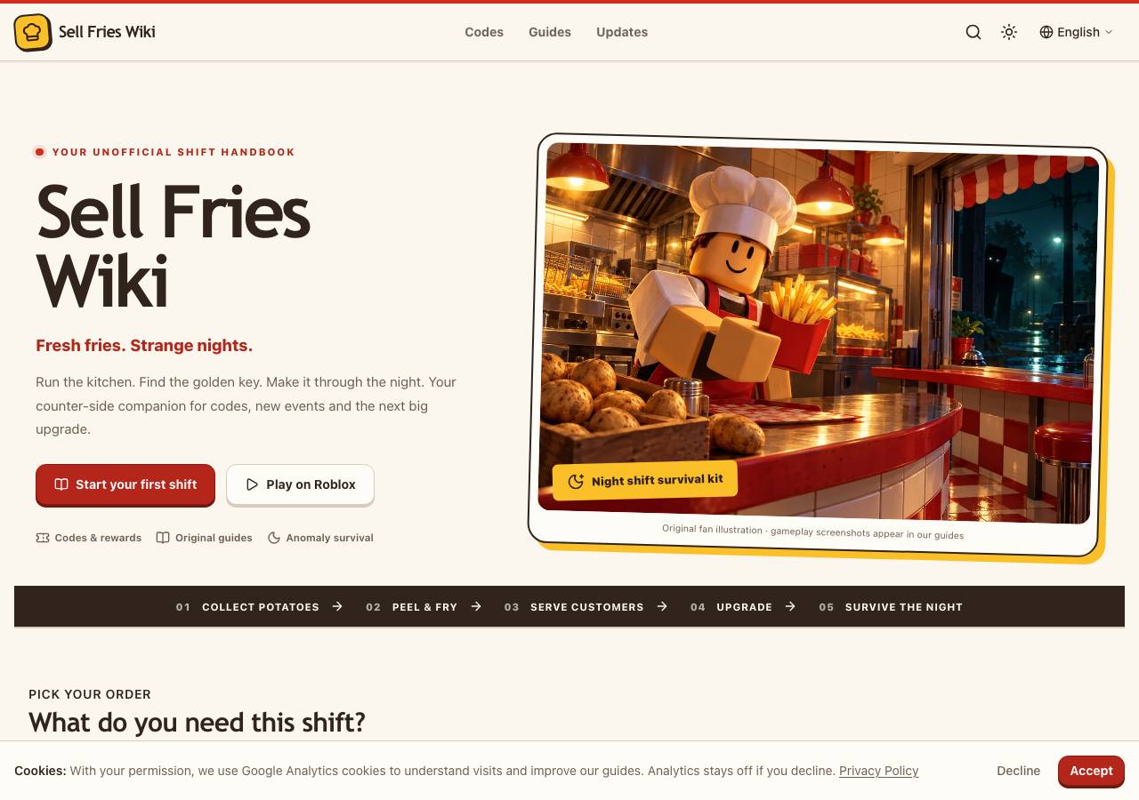 Screenshot of sellfriesroblox.wiki taken by the zone census on 2026-10-19