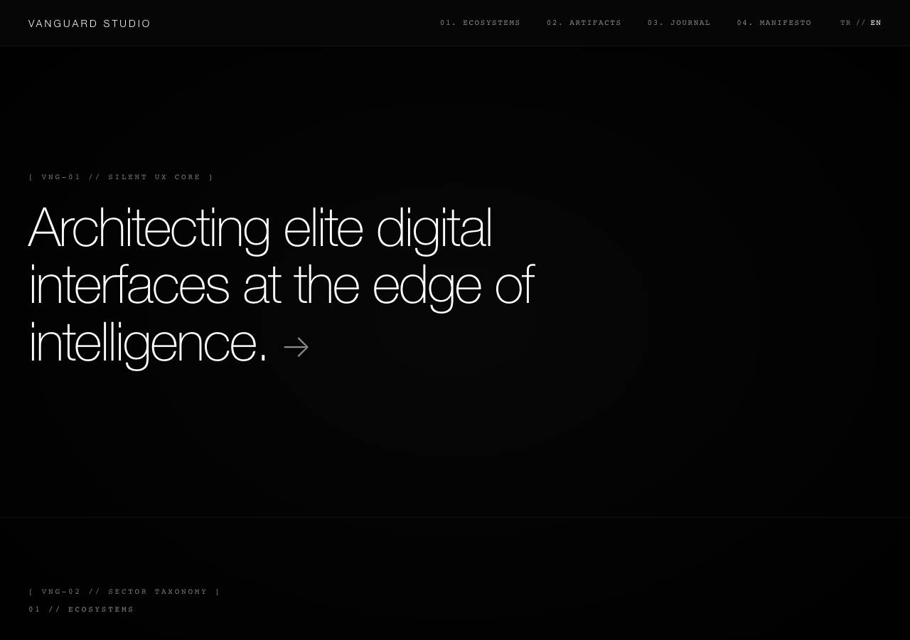 Screenshot of vanguardstudio.digital taken by the zone census on 2026-10-19