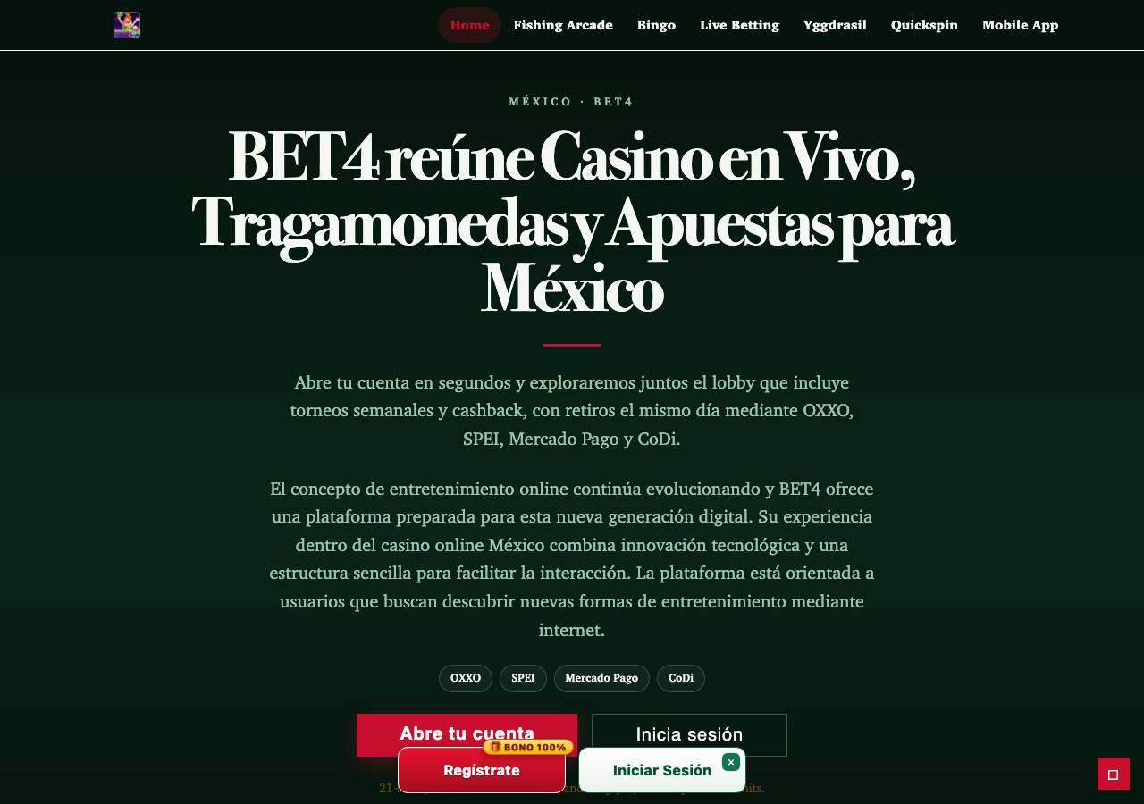 Screenshot of bet4-mex.com taken by the zone census on 2026-10-20