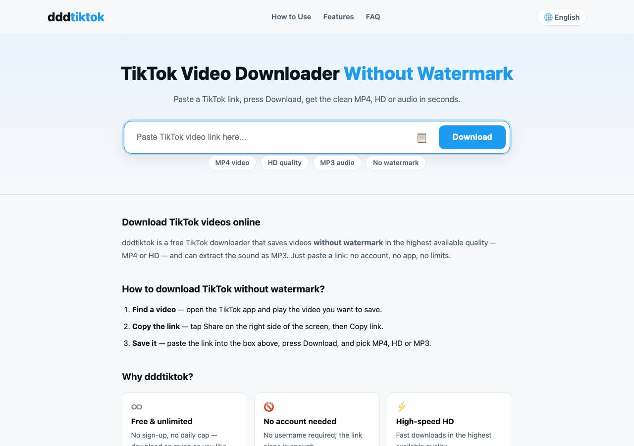 Screenshot of dddtiktok.com taken by the zone census on 2026-10-20