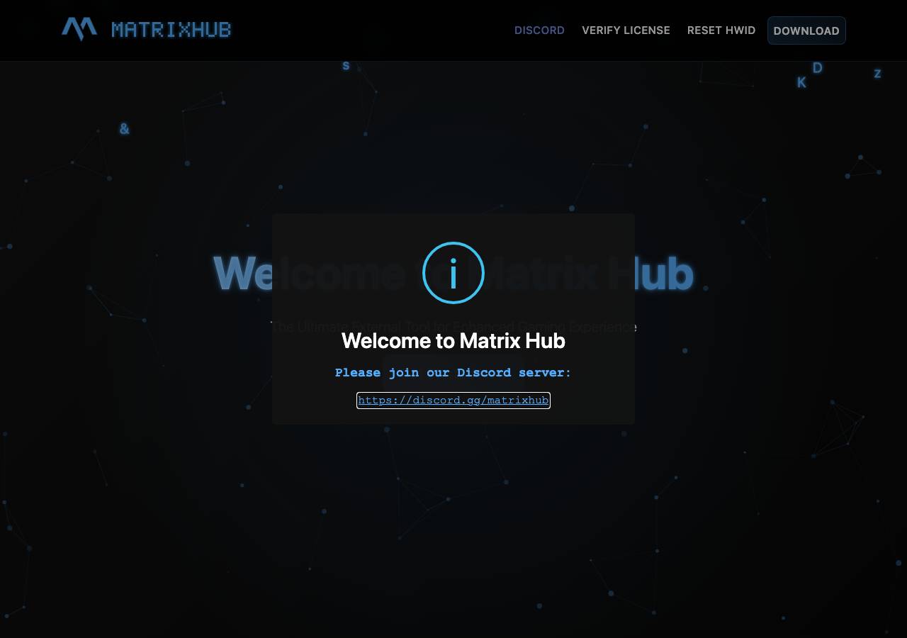 Screenshot of matrixhub.tech taken by the zone census on 2026-10-20