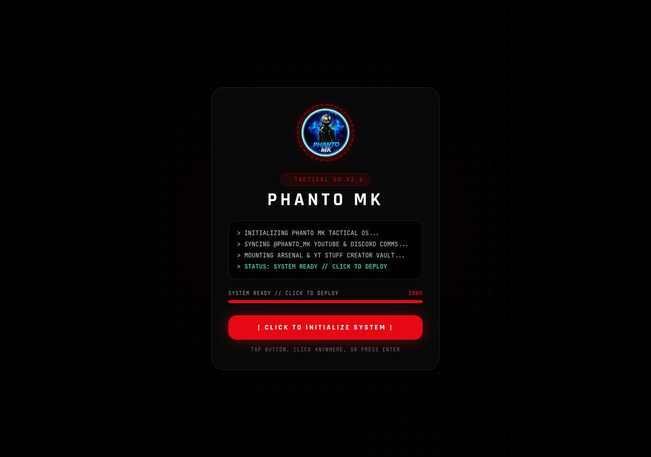 Screenshot of phantomk.bond taken by the zone census on 2026-10-20