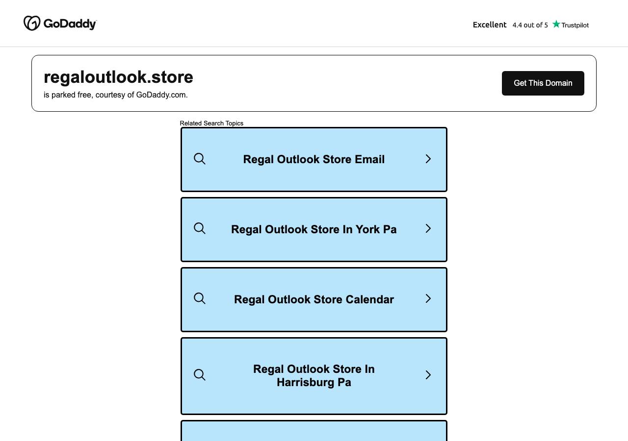 Screenshot of regaloutlook.store taken by the zone census on 2026-10-20