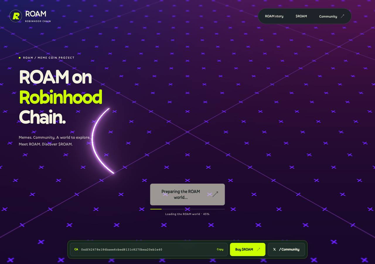Screenshot of roamrobinhood.fun taken by the zone census on 2026-10-20