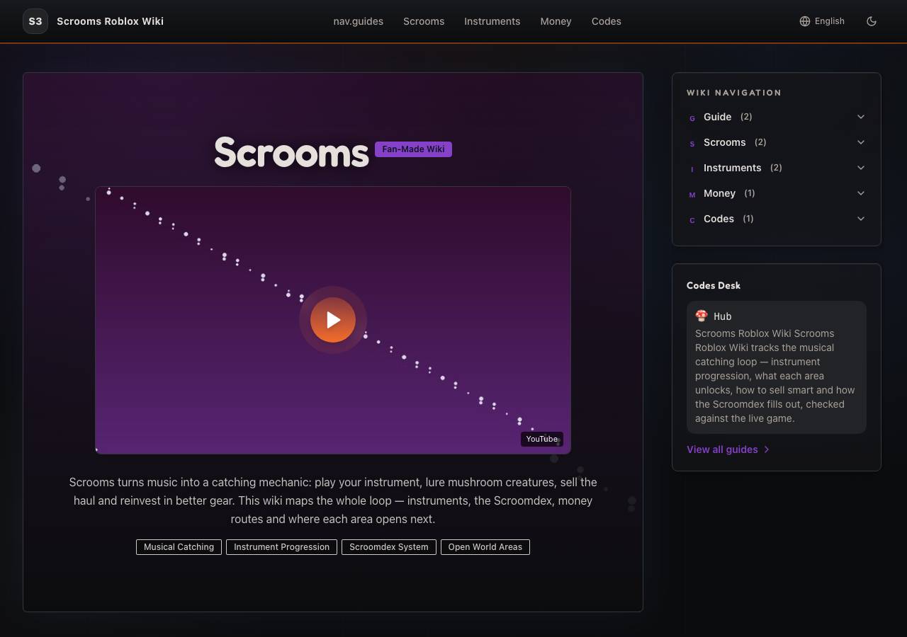 Screenshot of scroomsroblox.wiki taken by the zone census on 2026-10-20