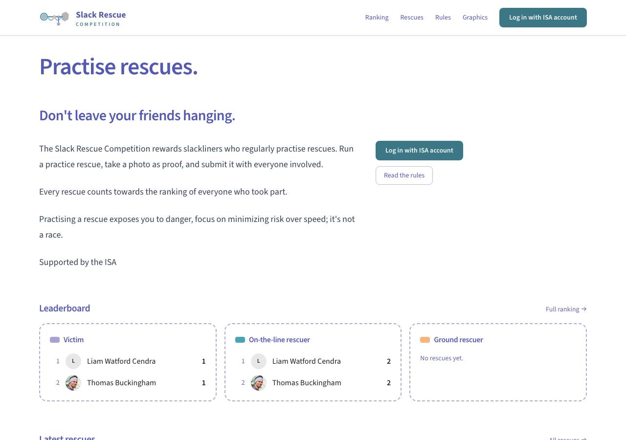 Screenshot of slackrescue.online taken by the zone census on 2026-10-20