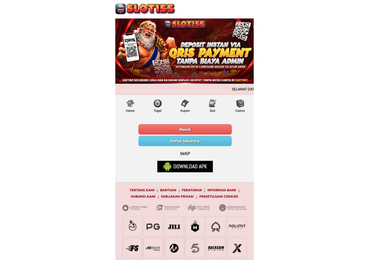 Screenshot of slot155-mobile.site taken by the zone census on 2026-10-20