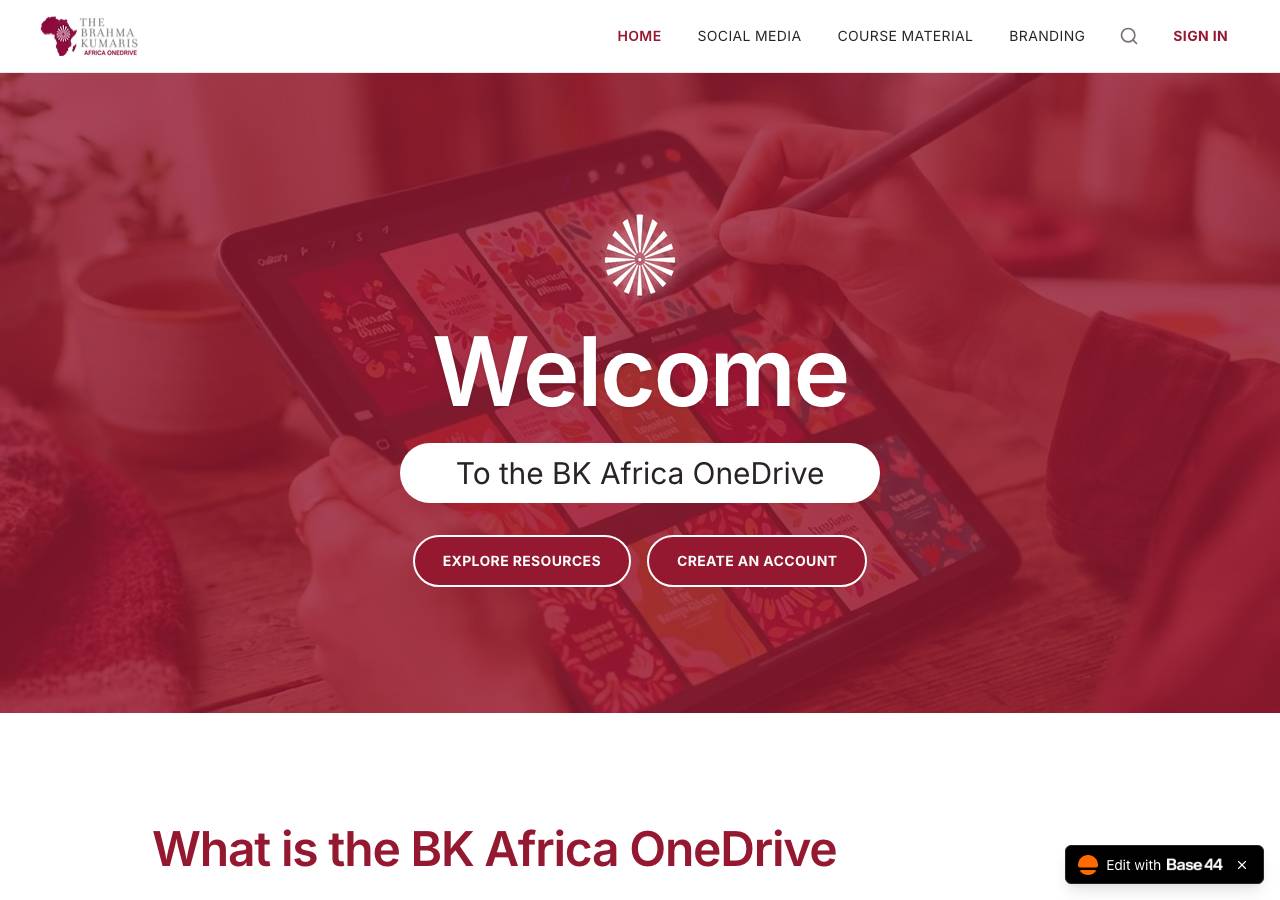 Screenshot of bkafricaonedrive.org taken by the zone census on 2026-10-21