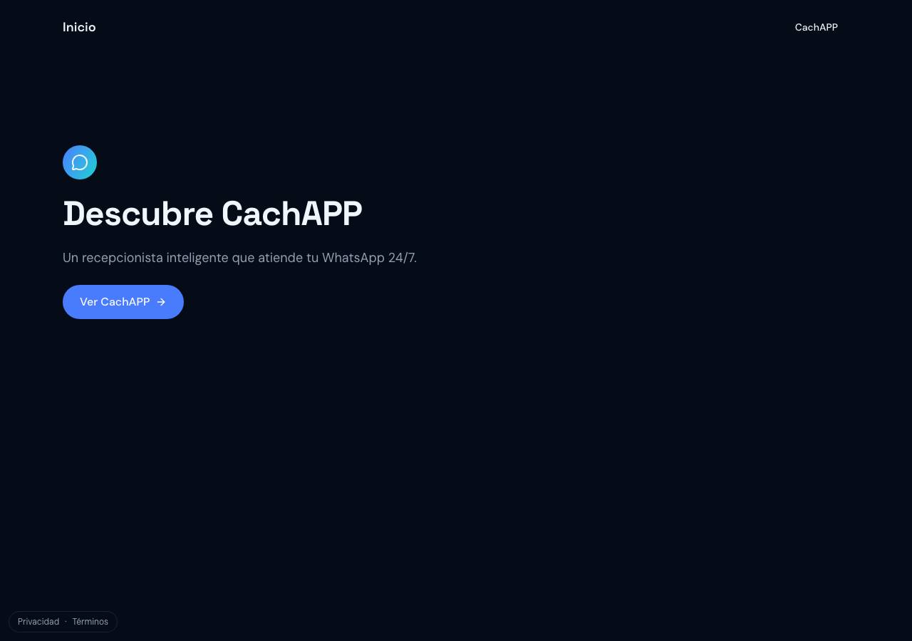 Screenshot of cachapp.online taken by the zone census on 2026-10-21