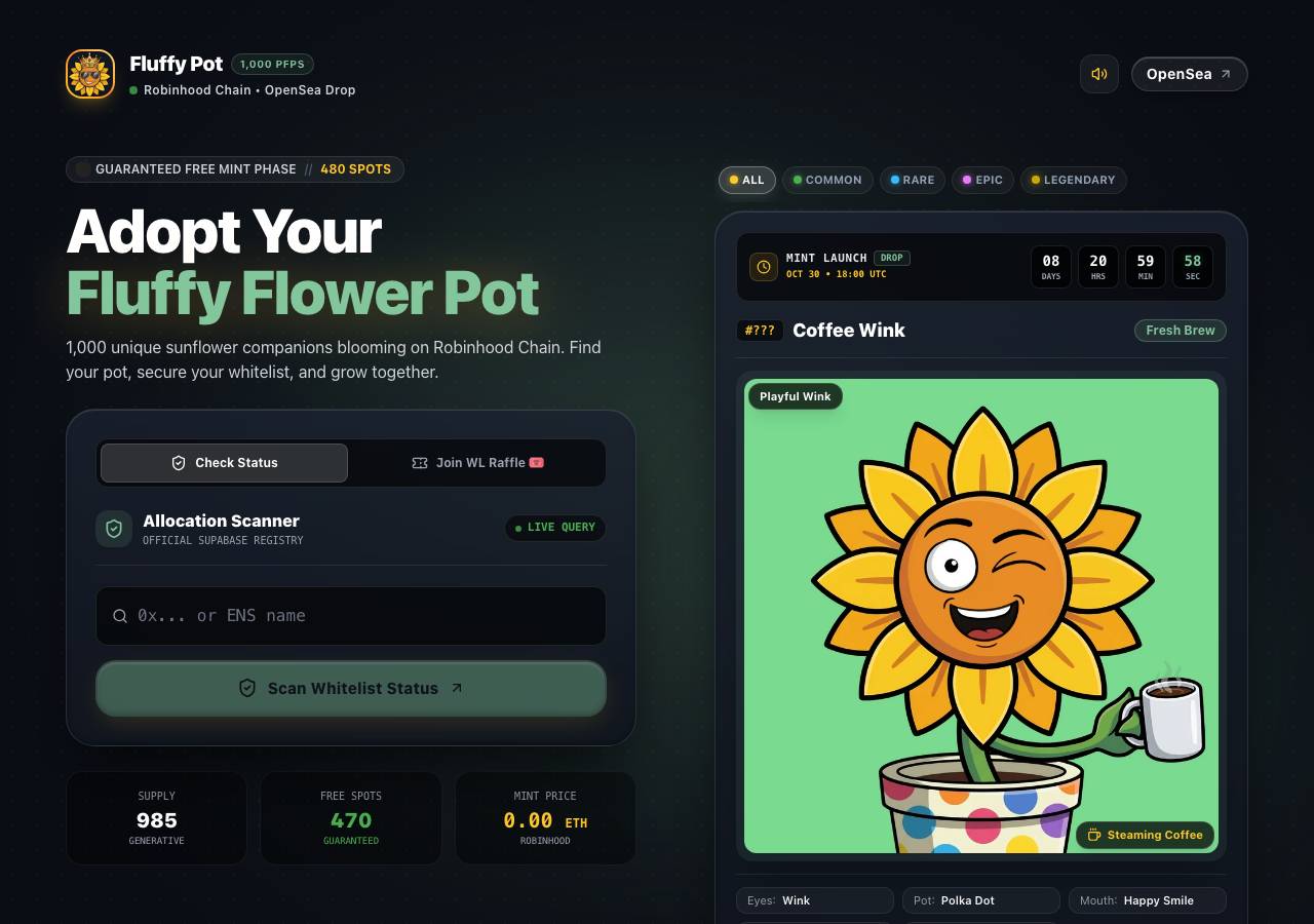 Screenshot of fluffypot.top taken by the zone census on 2026-10-21