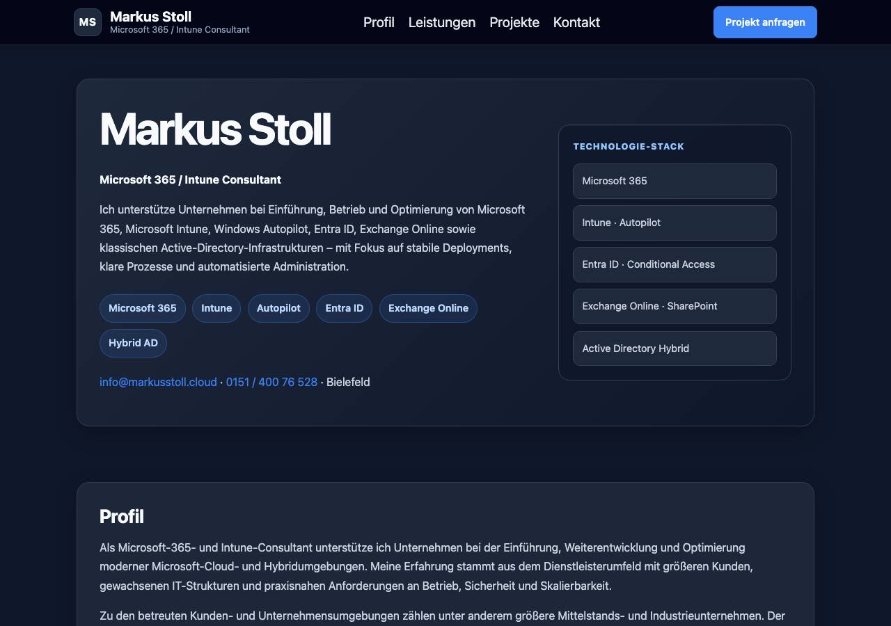 Screenshot of markusstoll.cloud taken by the zone census on 2026-10-21