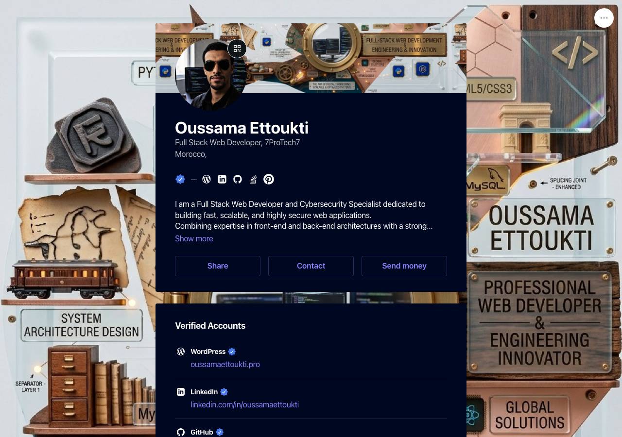 Screenshot of oussamaettoukti.pro taken by the zone census on 2026-10-21