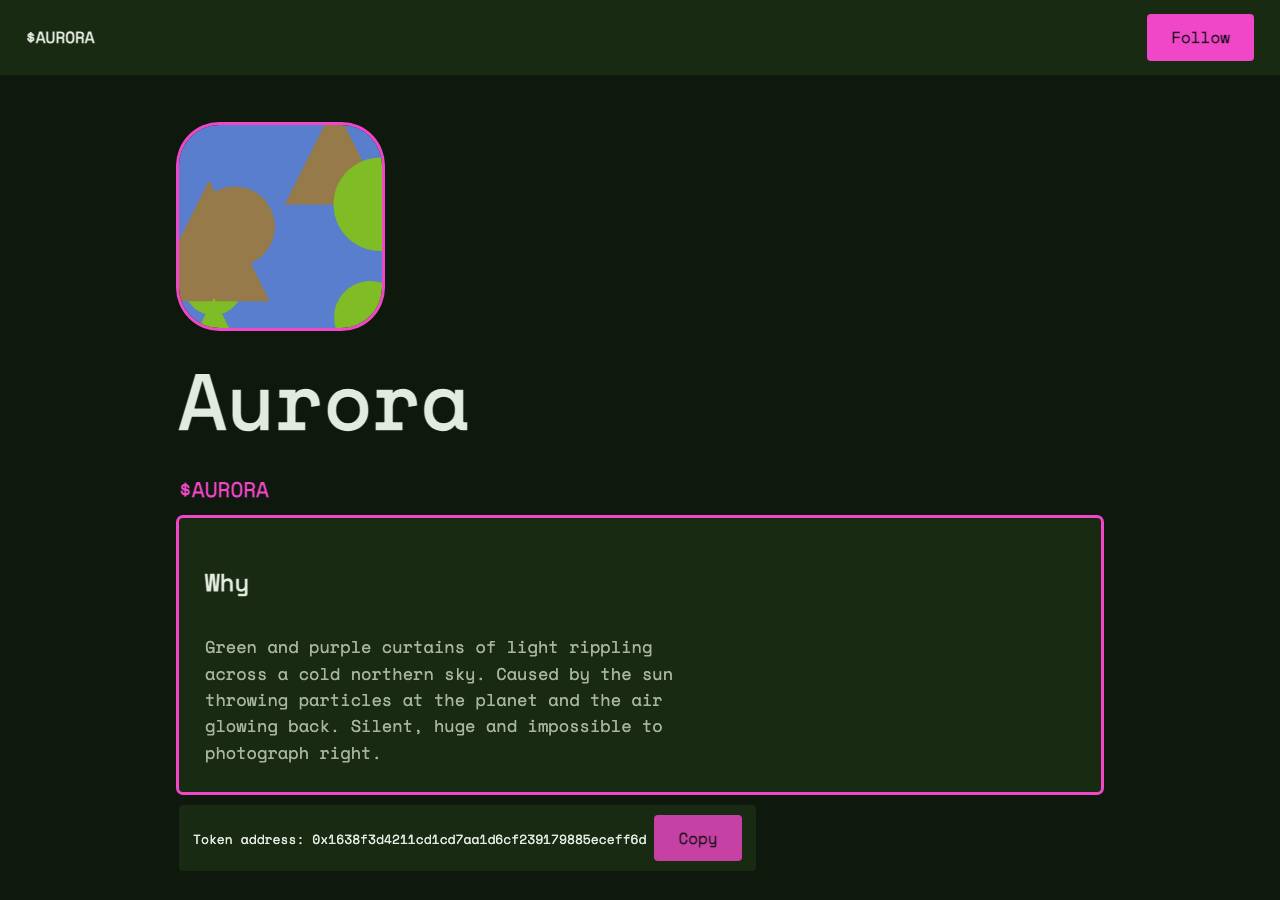 Screenshot of realaurorarobinhood.xyz taken by the zone census on 2026-10-21
