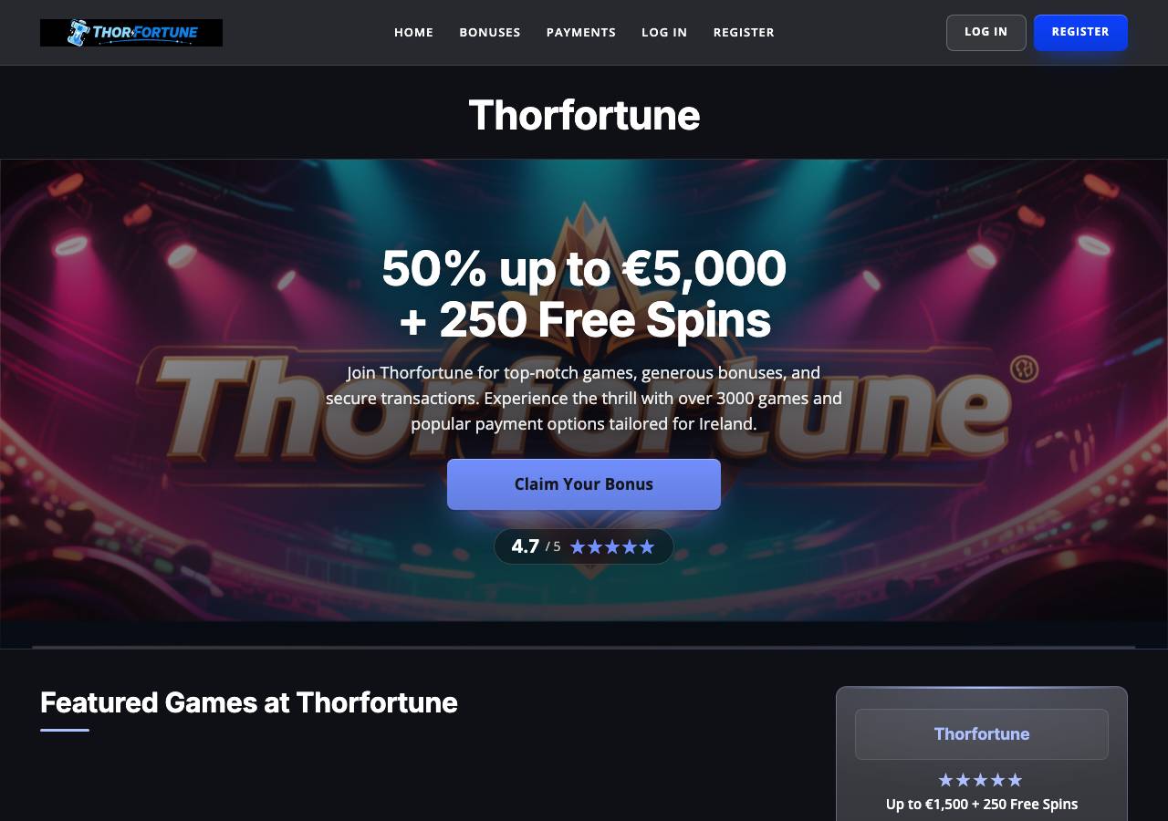Screenshot of thorfortune.lol taken by the zone census on 2026-10-21