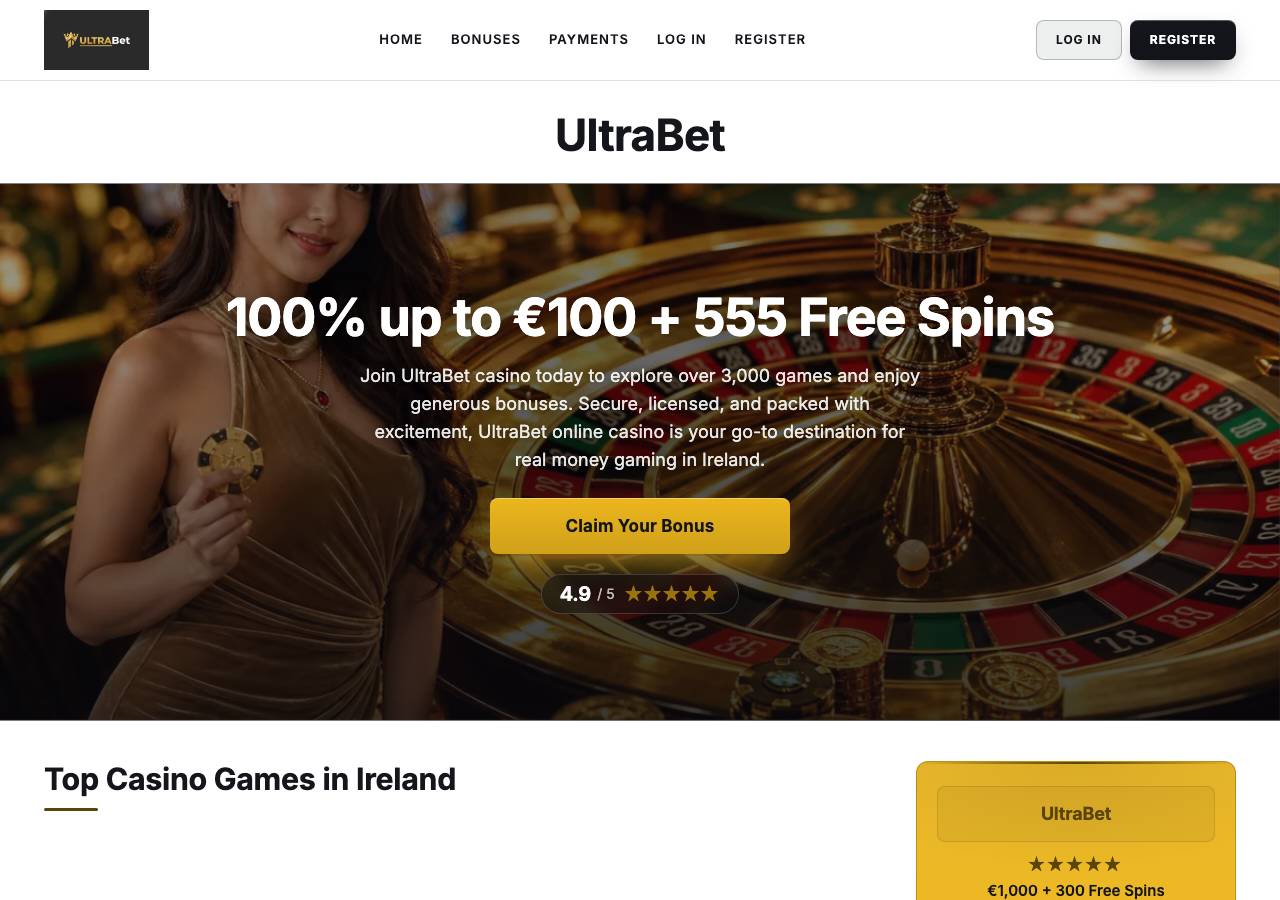 Screenshot of ultrabet.yachts taken by the zone census on 2026-10-21
