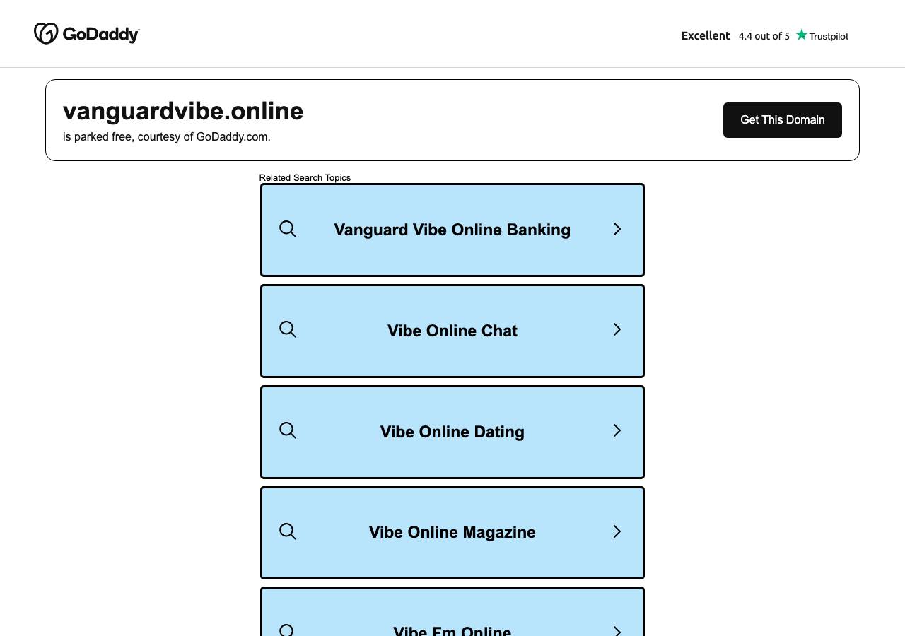 Screenshot of vanguardvibe.online taken by the zone census on 2026-10-21