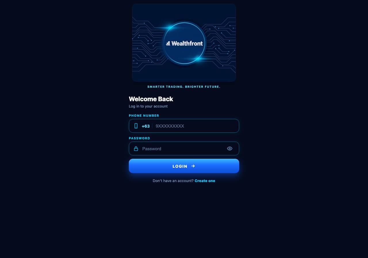 Screenshot of wealthfrontai.sbs taken by the zone census on 2026-10-21