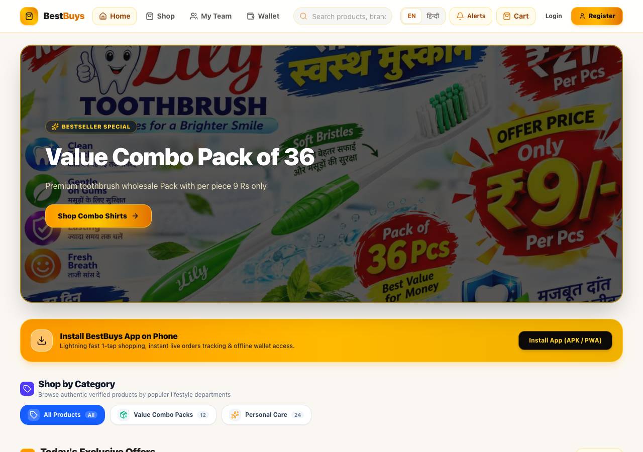 Screenshot of bestbuys.live taken by the zone census on 2026-10-22