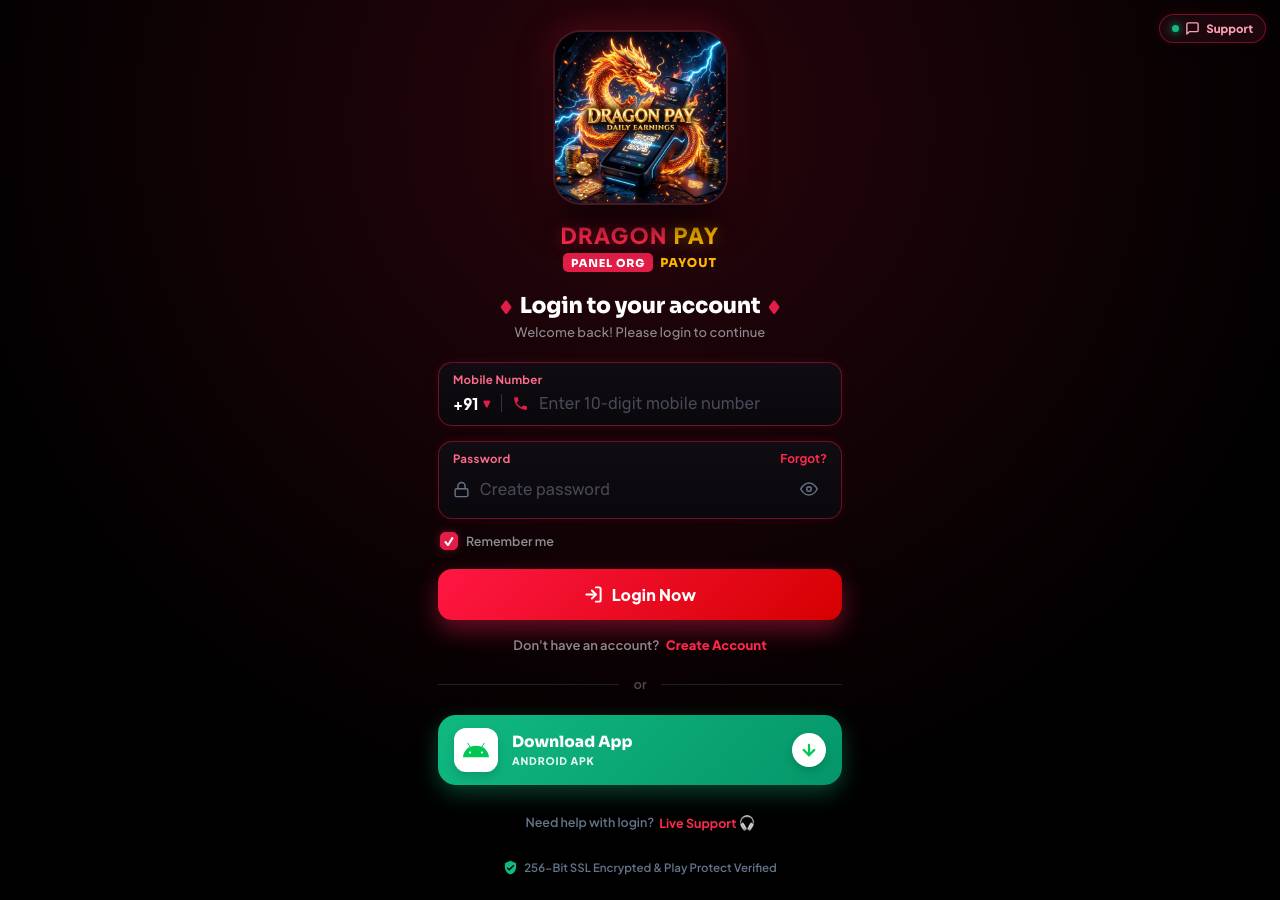 Screenshot of dragonpayy.online taken by the zone census on 2026-10-22
