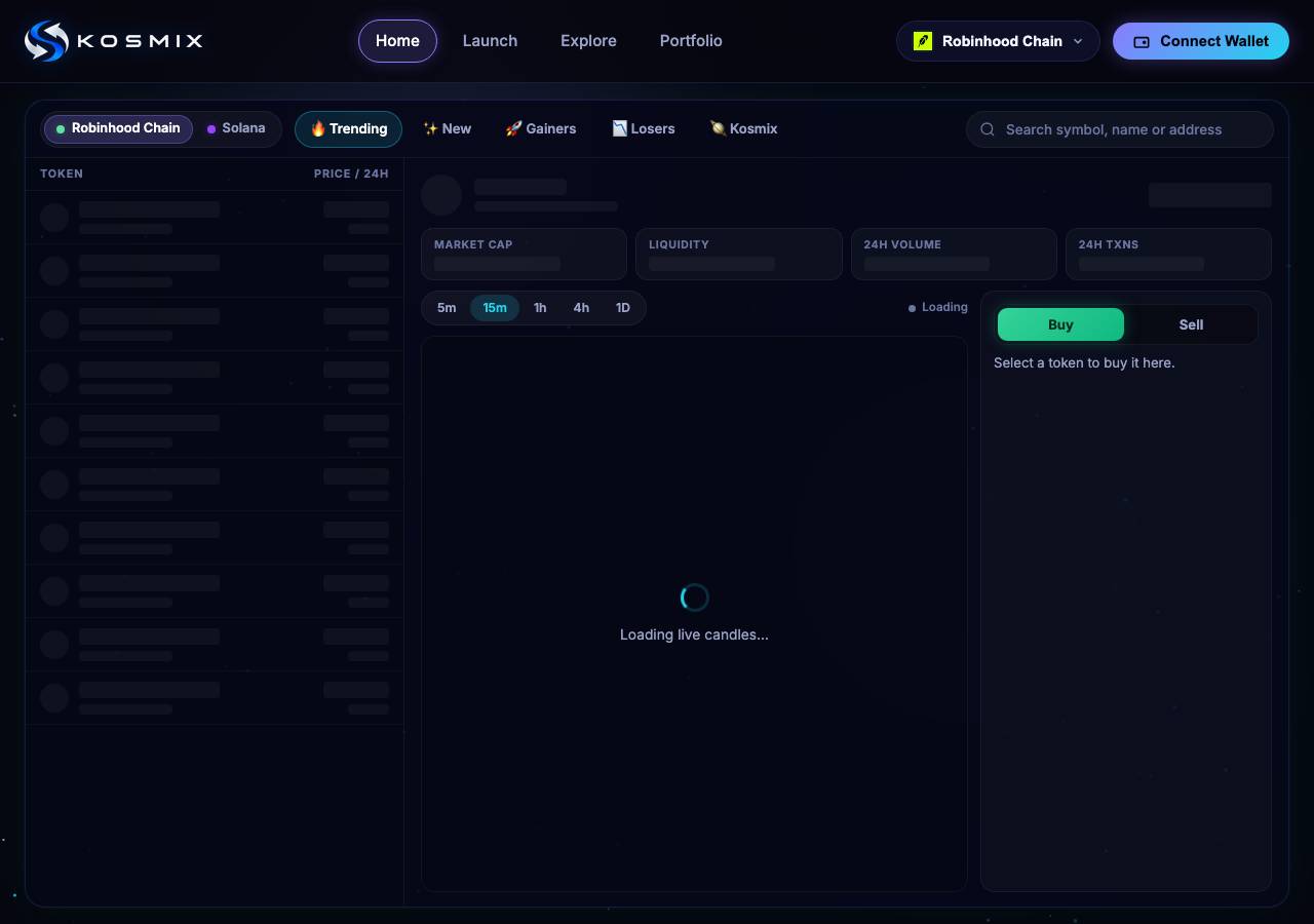 Screenshot of kosmix.live taken by the zone census on 2026-10-22
