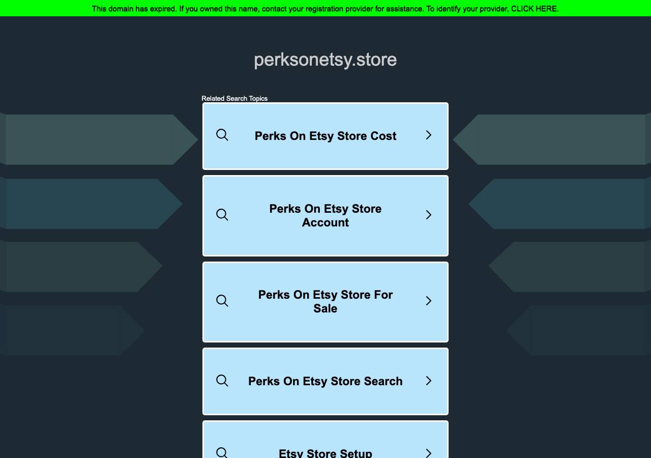 Screenshot of perksonetsy.store taken by the zone census on 2026-10-22