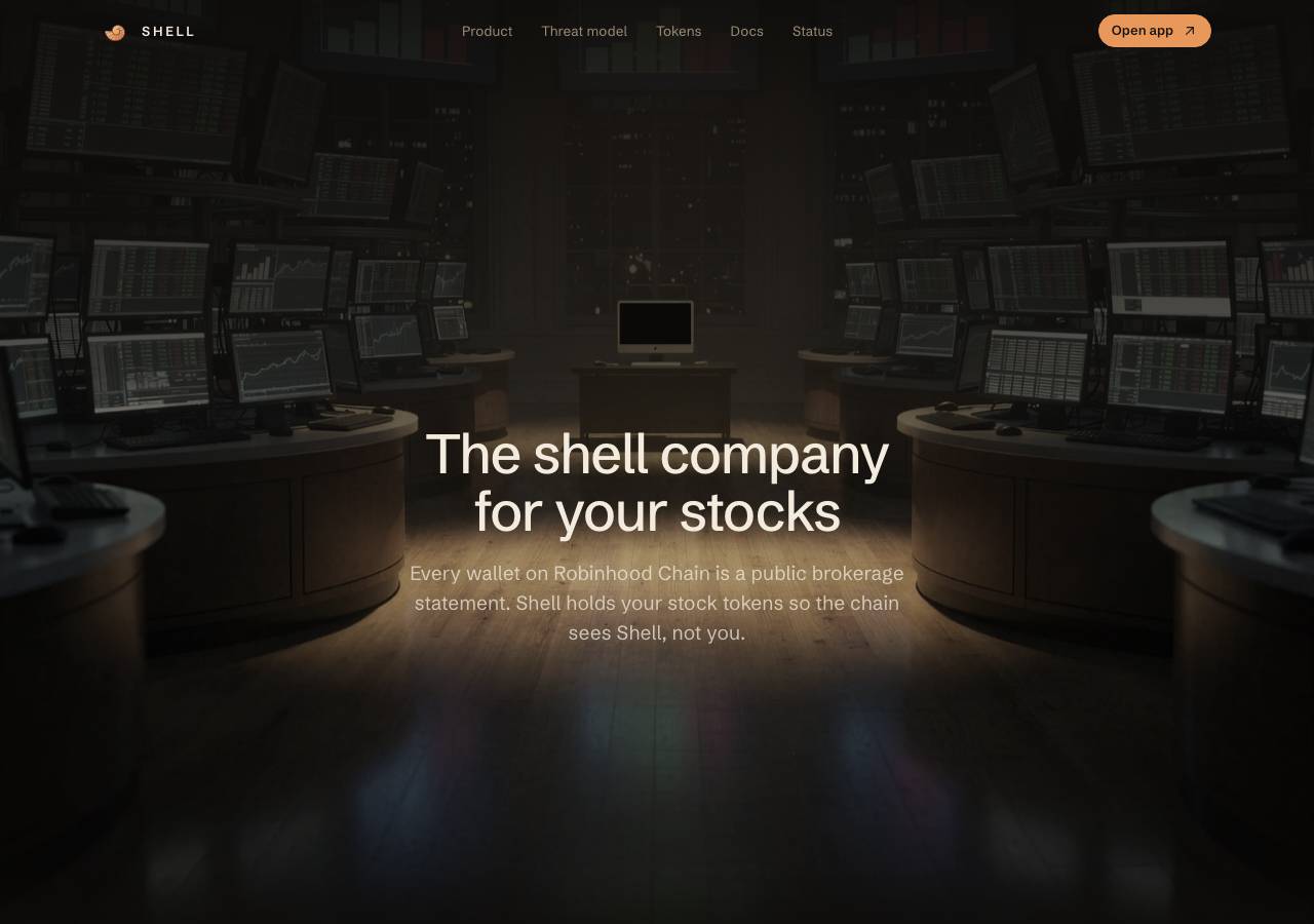 Screenshot of useshell.xyz taken by the zone census on 2026-10-22