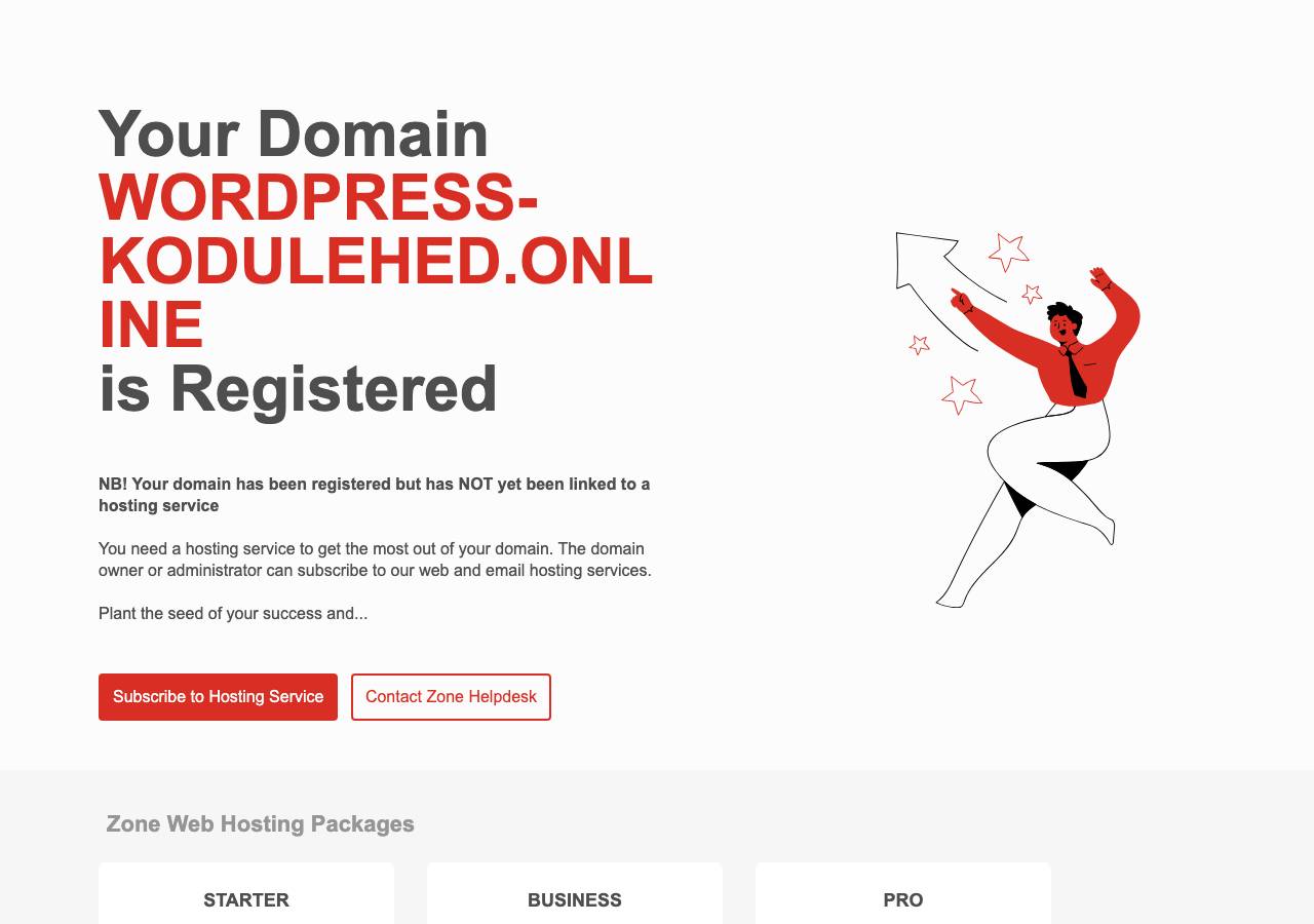 Screenshot of wordpress-kodulehed.online taken by the zone census on 2026-10-22