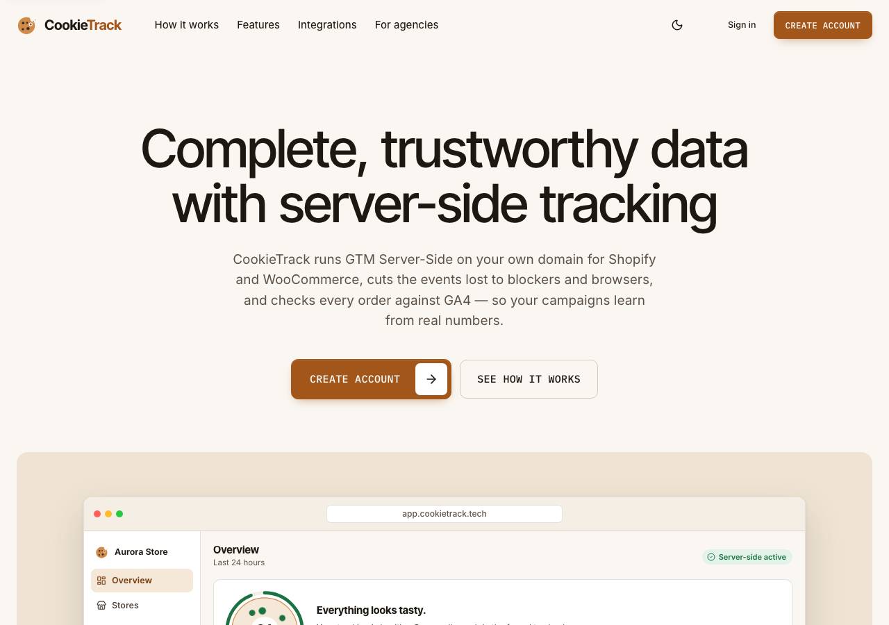Screenshot of cookietrack.tech taken by the zone census on 2026-10-23
