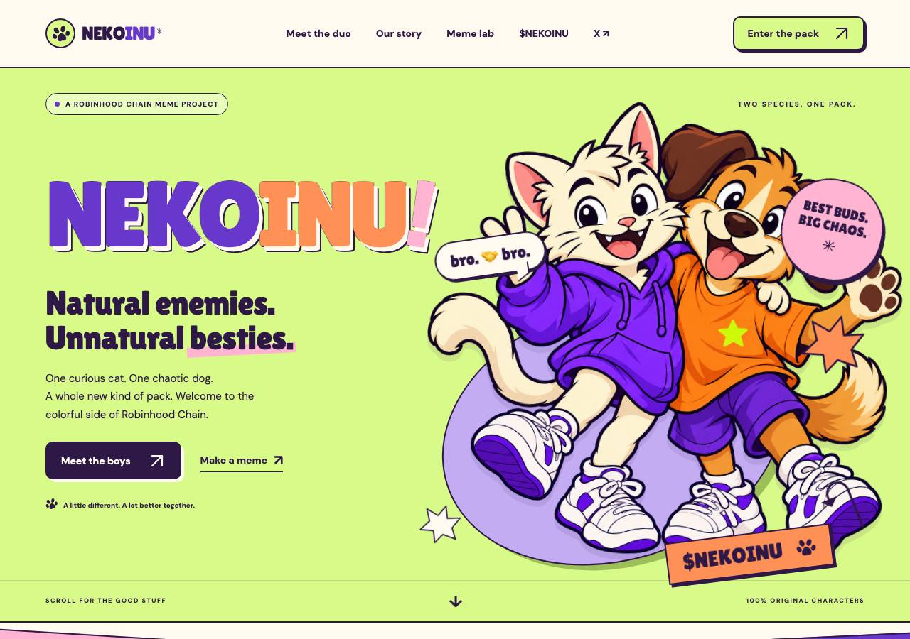 Screenshot of nekoinu.fun taken by the zone census on 2026-10-24