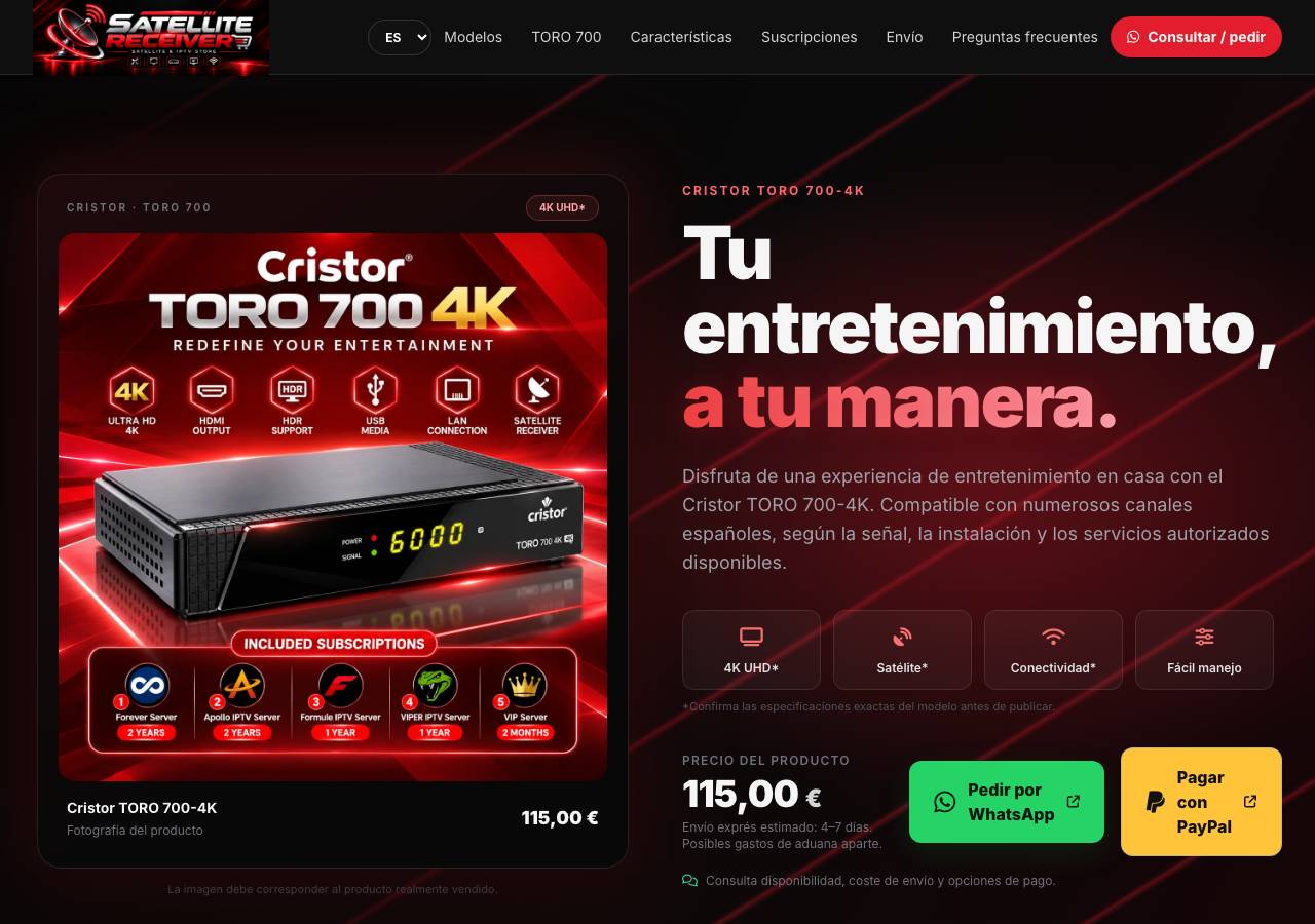 Screenshot of satellite-receiver.store taken by the zone census on 2026-10-24