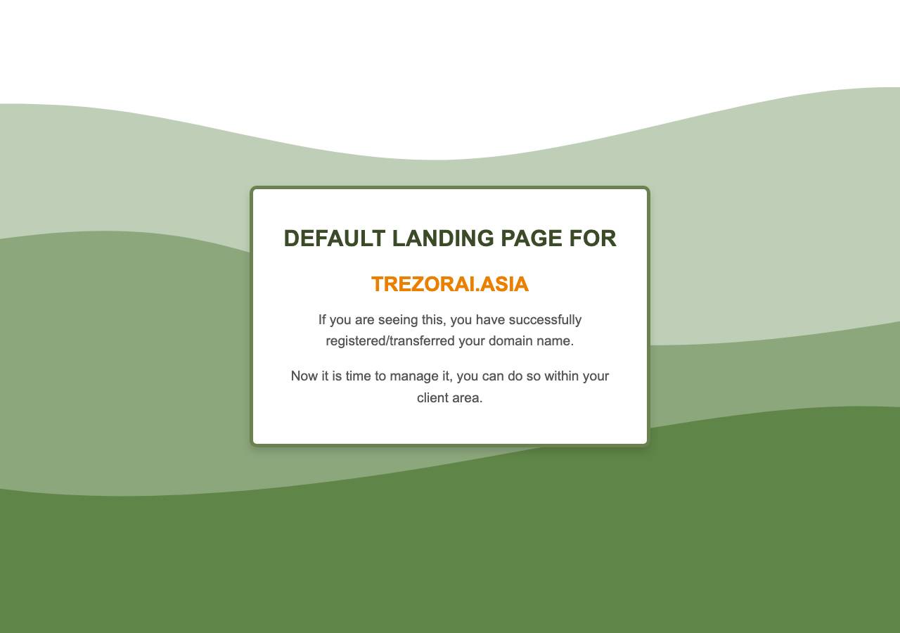 Screenshot of trezorai.asia taken by the zone census on 2026-10-24