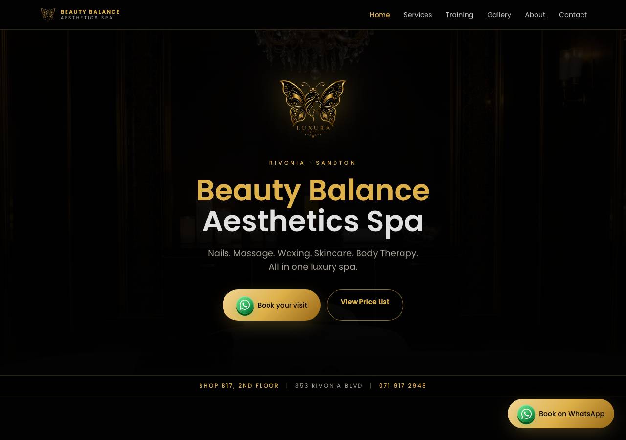 Screenshot of beautybalanceaesthetics.online taken by the zone census on 2026-10-25