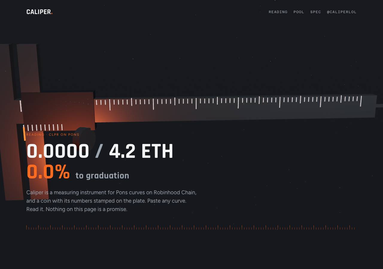 Screenshot of caliper.lol taken by the zone census on 2026-10-25